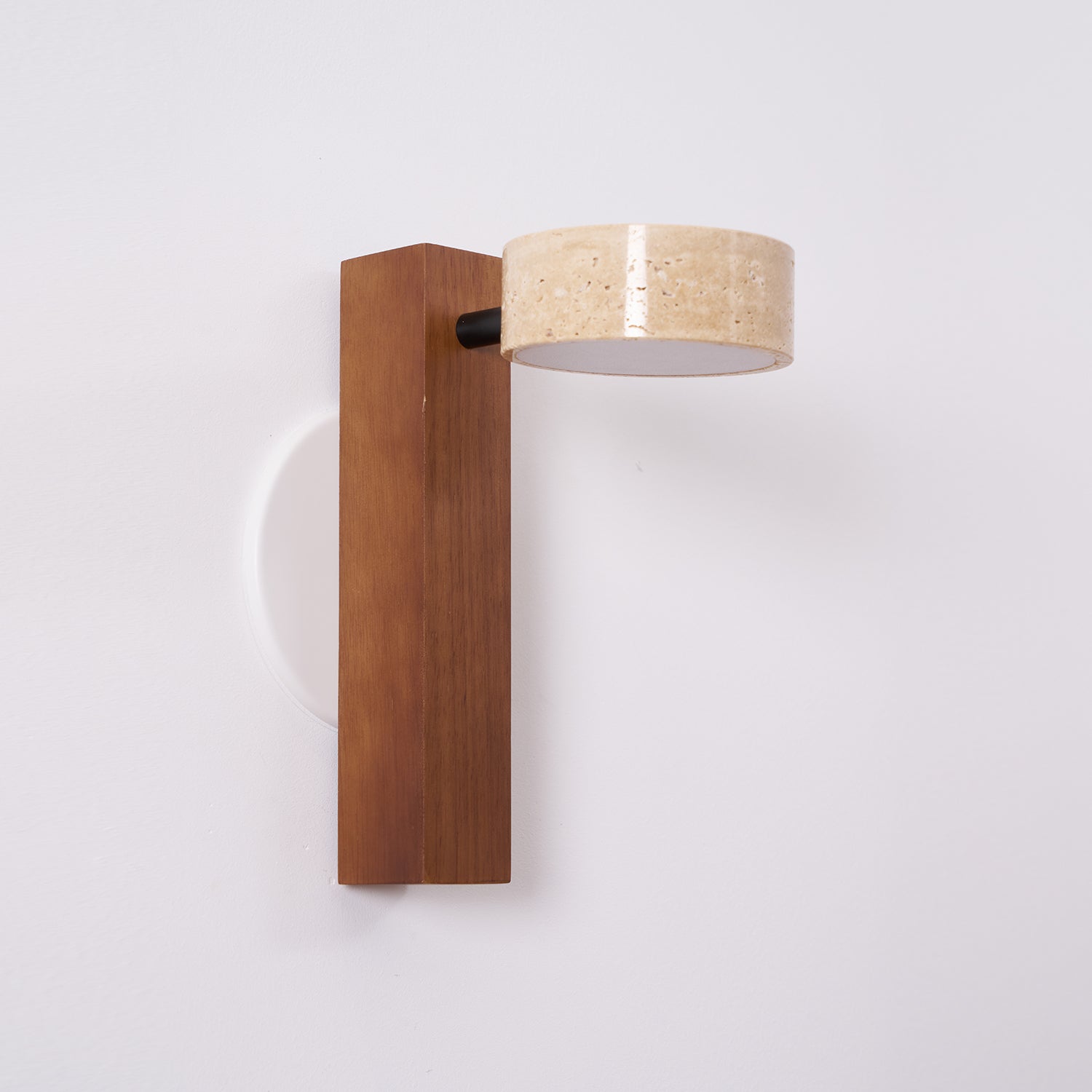 Kyparissos - Travertine and Walnut Wall Light