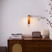Kyparissos - Travertine and Walnut Wall Light