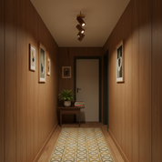 Pyrrhos - Adjustable Brass and Wood Track Light
