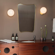 Aigeus - Gold and Glass Wall Lamp