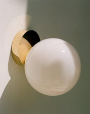 Aigeus - Gold and Glass Wall Lamp