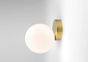 Aigeus - Gold and Glass Wall Lamp