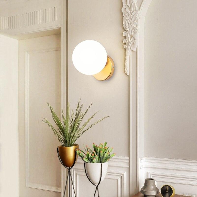 Aigeus - Gold and Glass Wall Lamp