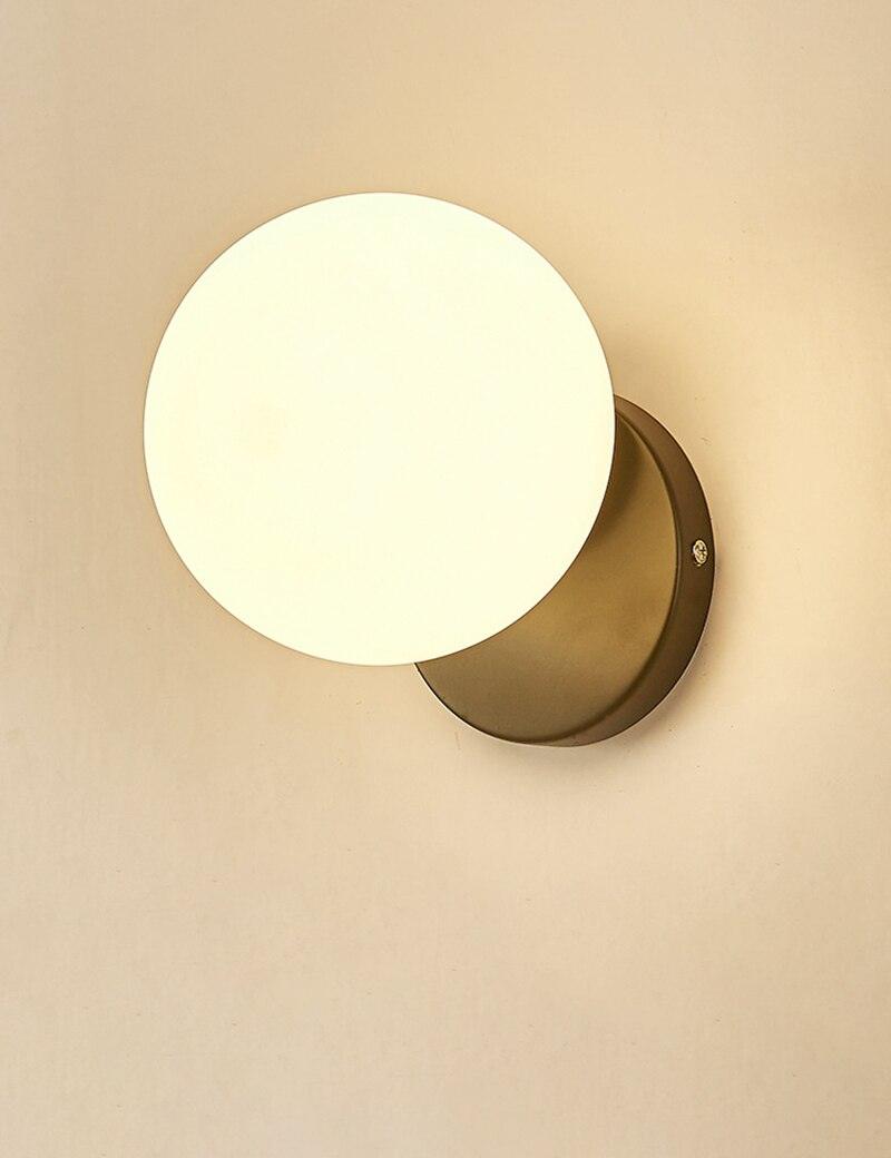 Aigeus - Gold and Glass Wall Lamp