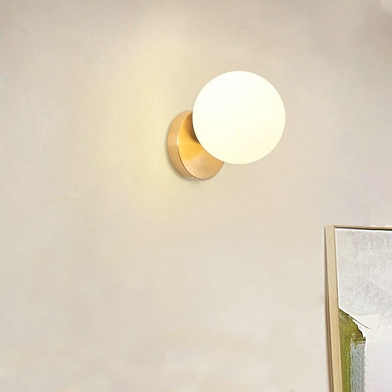 Aigeus - Gold and Glass Wall Lamp