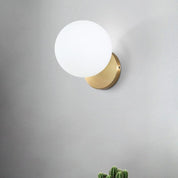 Aigeus - Gold and Glass Wall Lamp