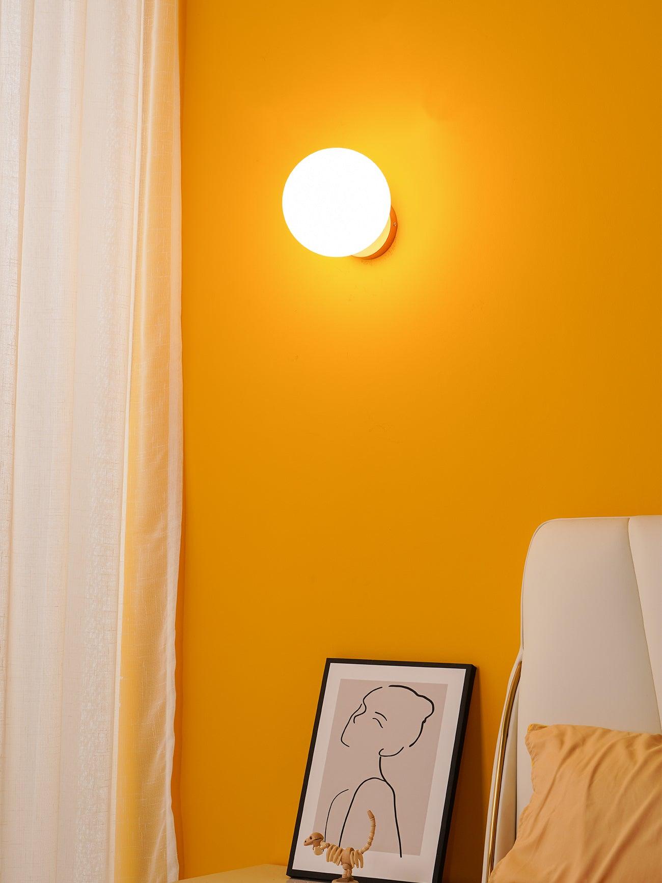 Aigeus - Gold and Glass Wall Lamp