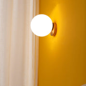 Aigeus - Gold and Glass Wall Lamp