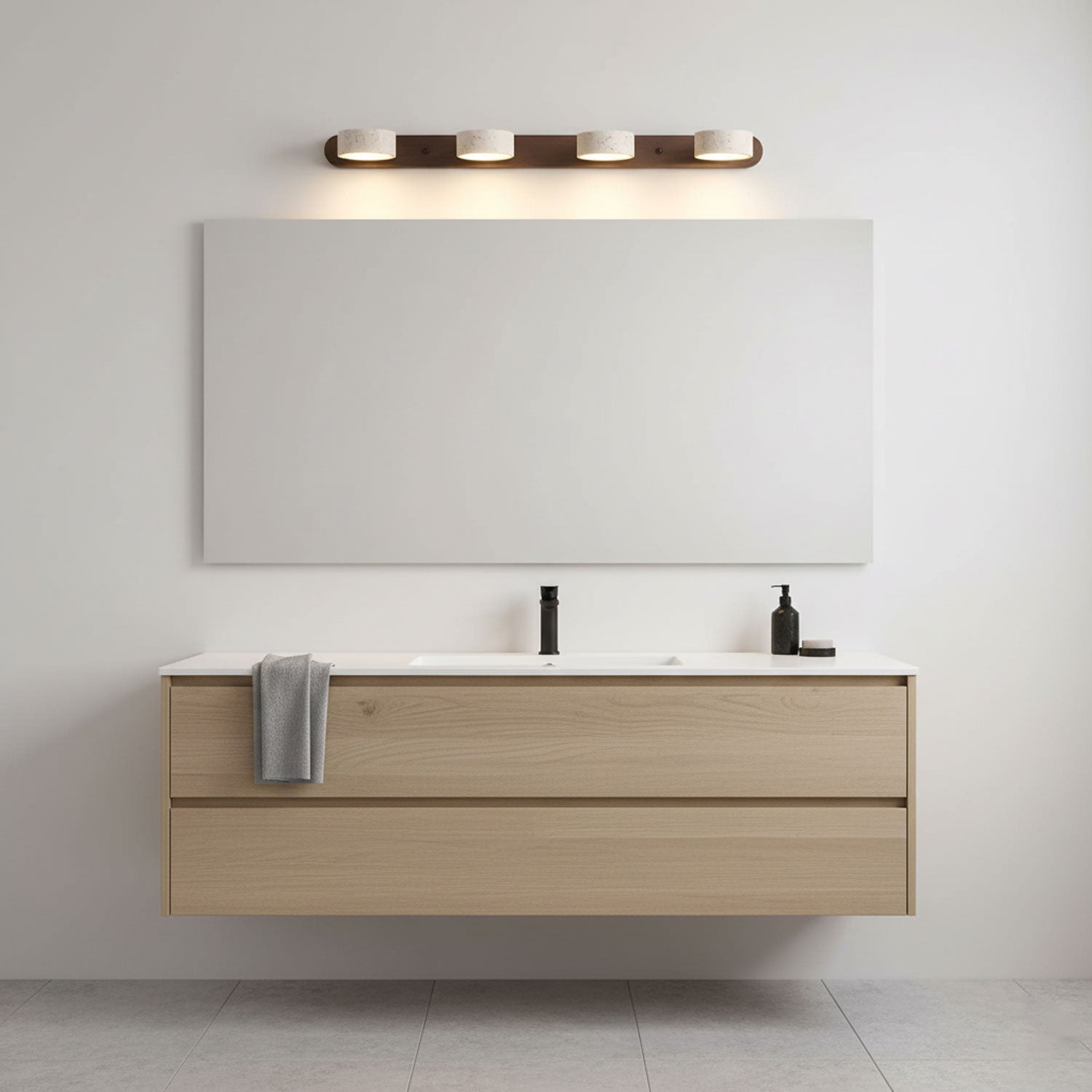 Aigle - Natural Travertine Wall Light