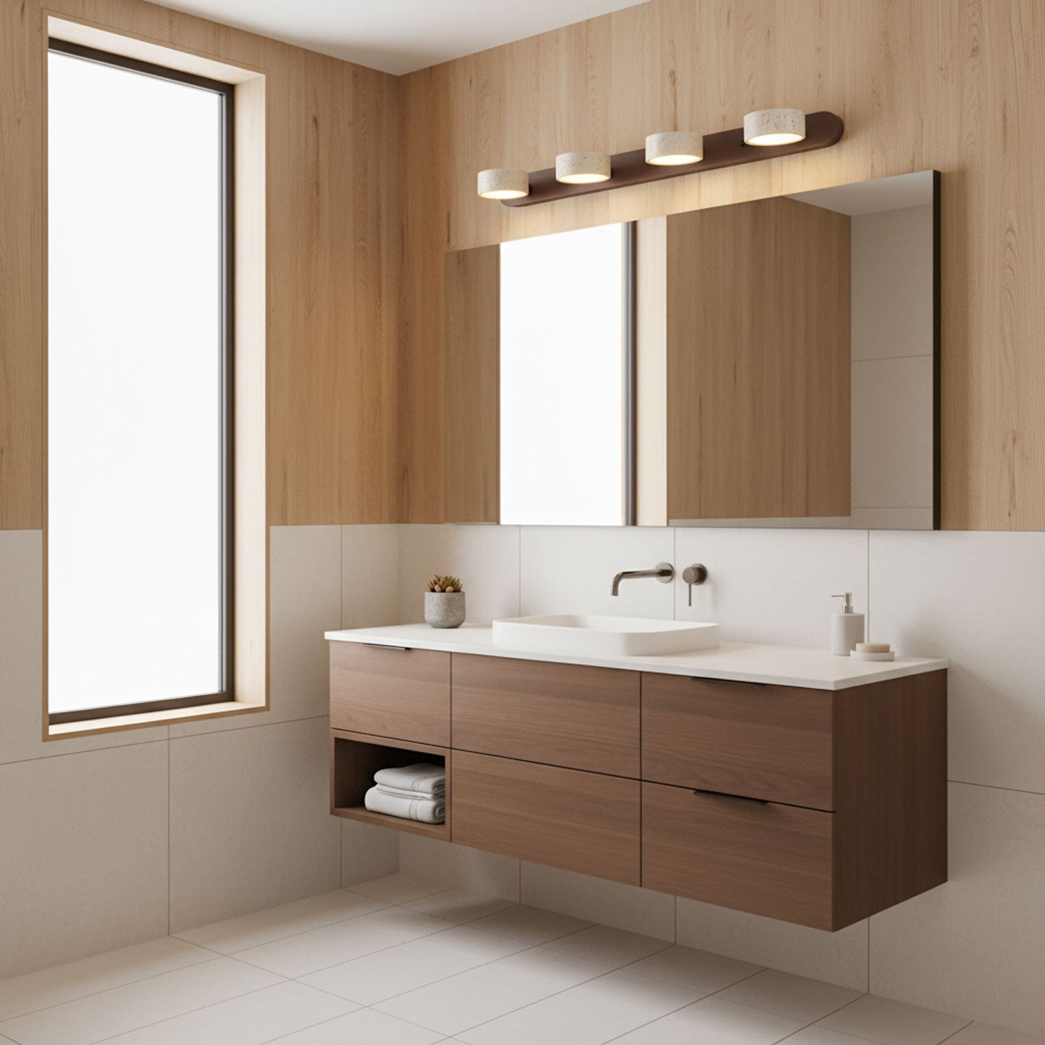 Aigle - Natural Travertine Wall Light