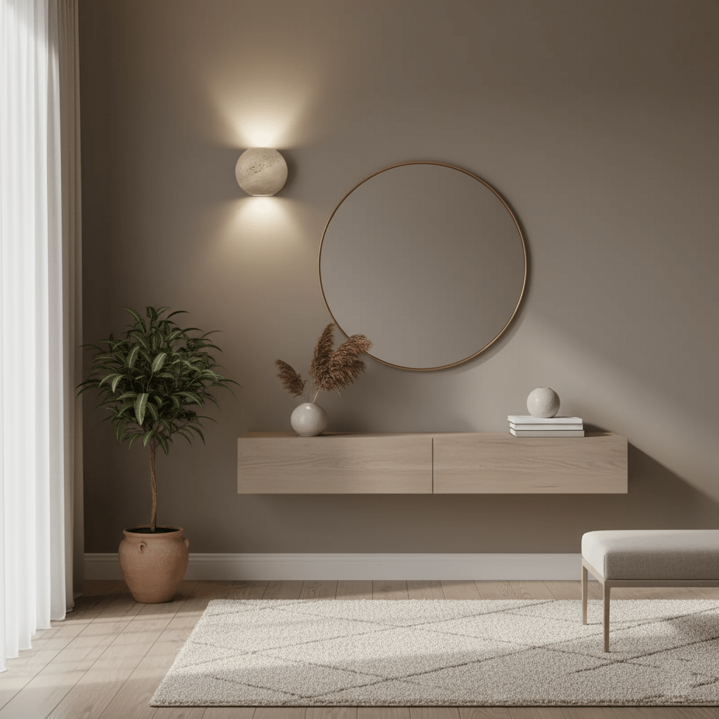 Hypnos - Travertine Globe Wall Sconce