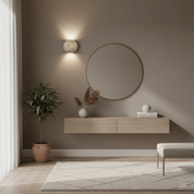Hypnos - Travertine Globe Wall Sconce