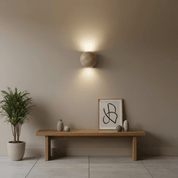 Hypnos - Travertine Globe Wall Sconce