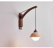 Palaimon - Travertine Swing Arm Wall Sconce