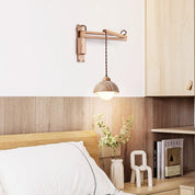 Palaimon - Travertine Swing Arm Wall Sconce