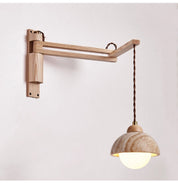 Palaimon - Travertine Swing Arm Wall Sconce