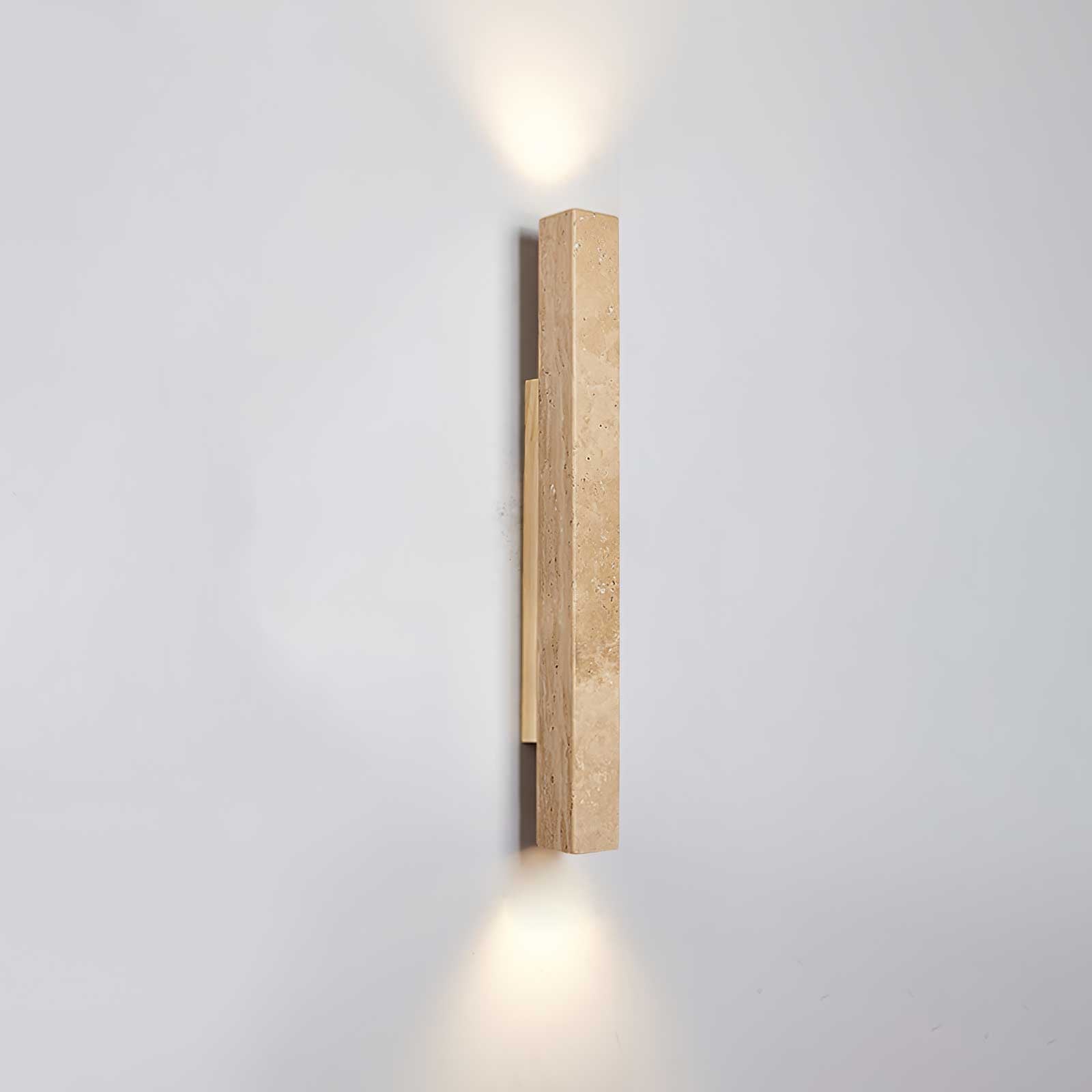 Koios - Travertine Column Wall Light