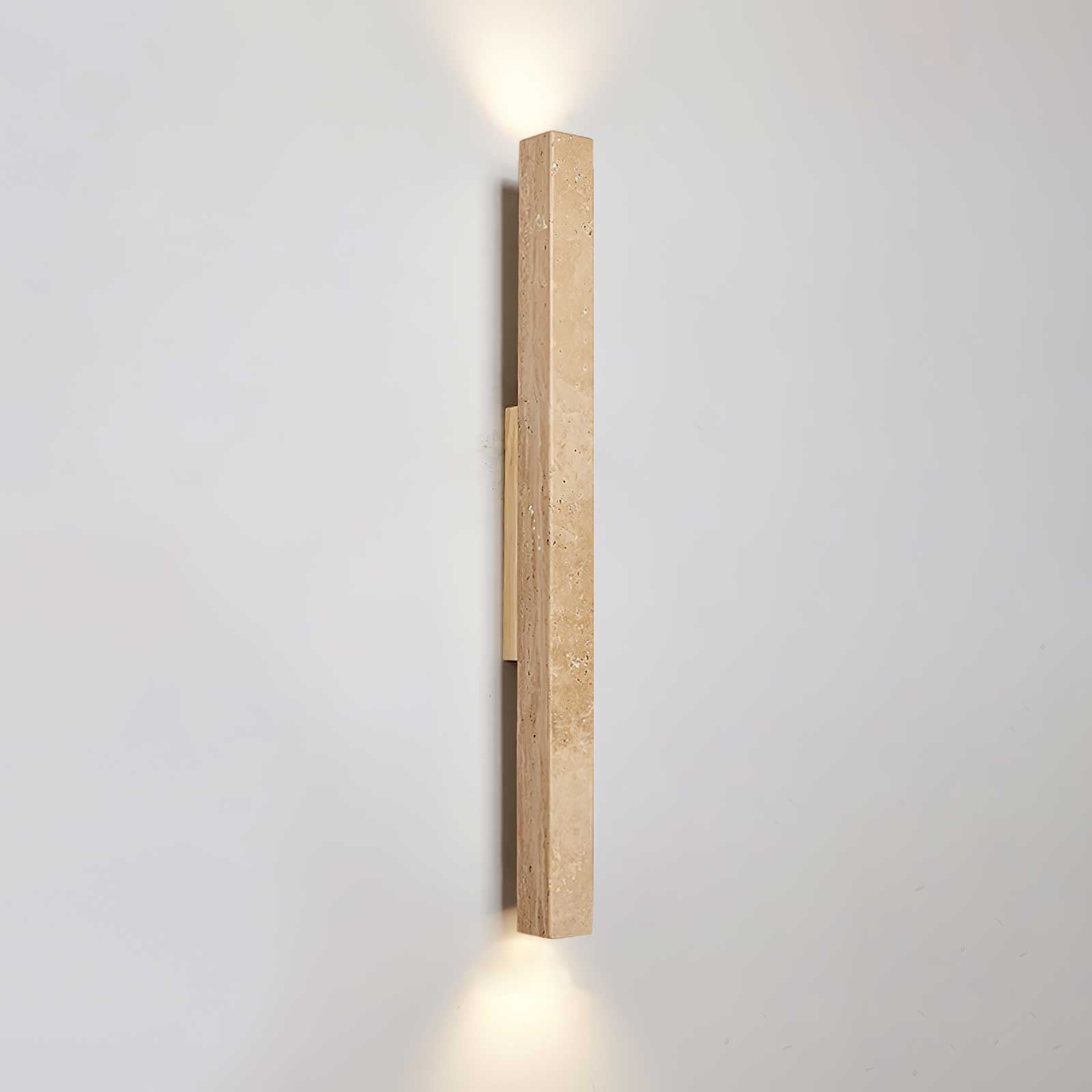 Koios - Travertine Column Wall Light