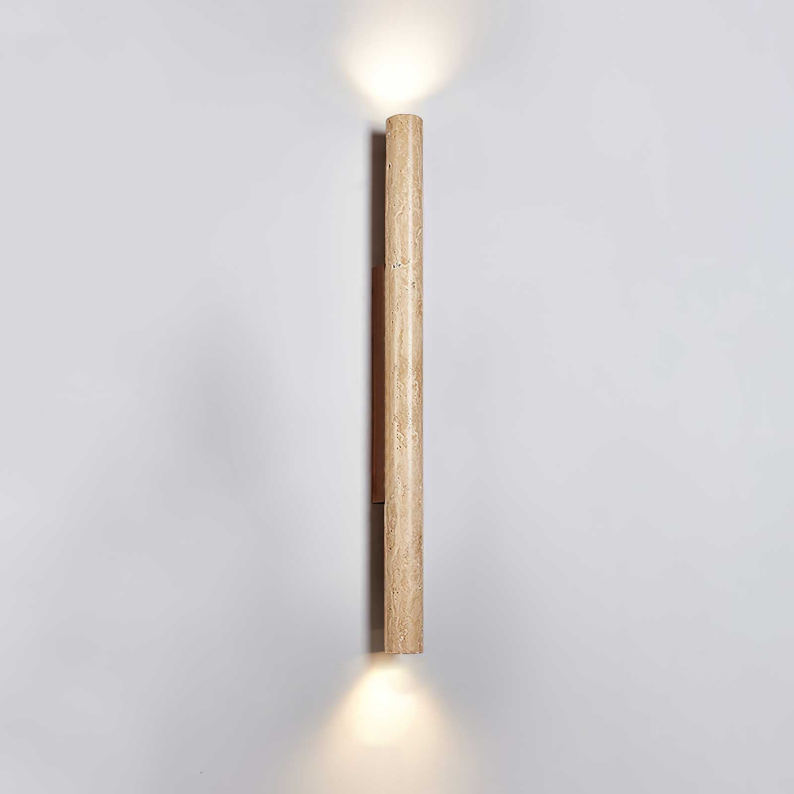 Koios - Travertine Column Wall Light