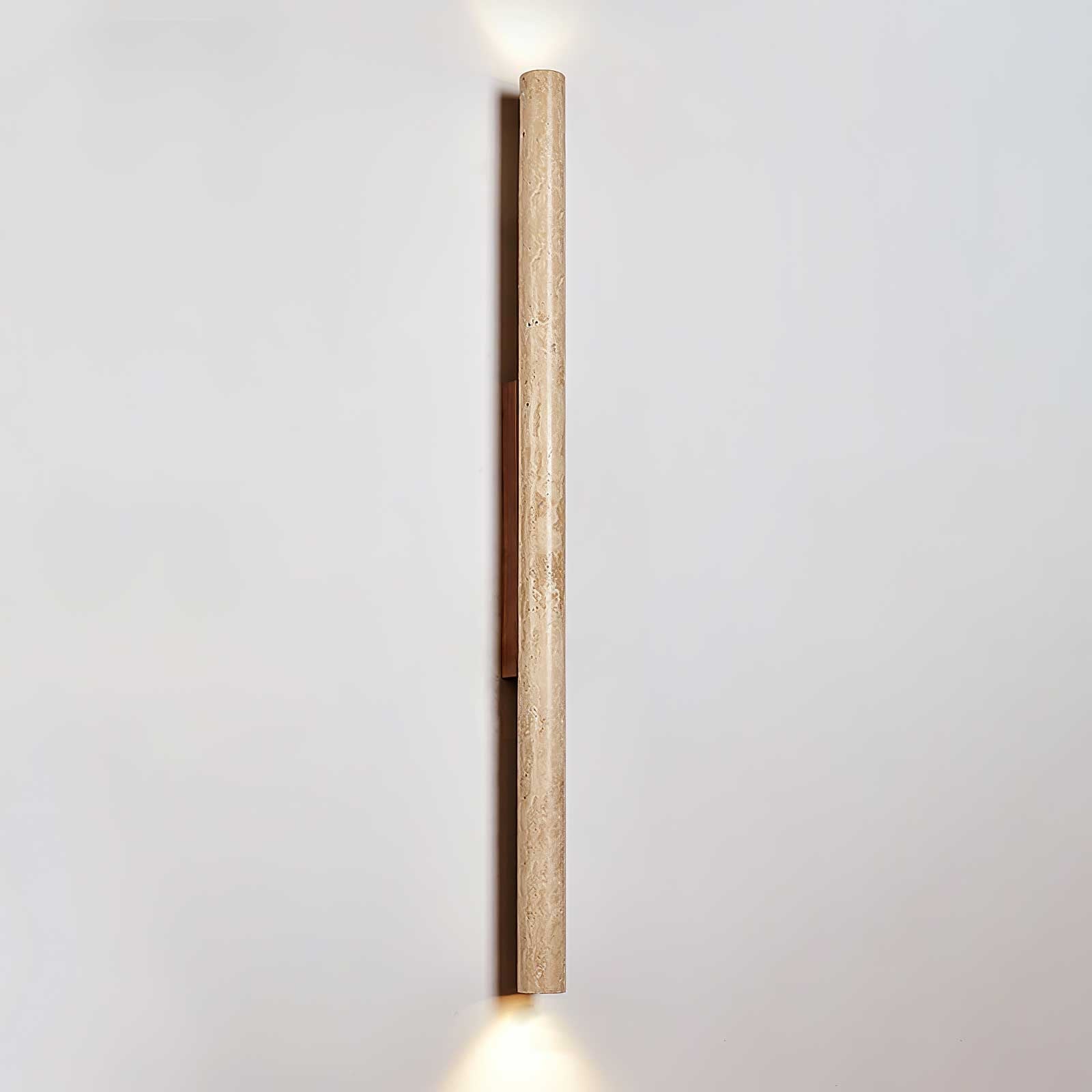 Koios - Travertine Column Wall Light