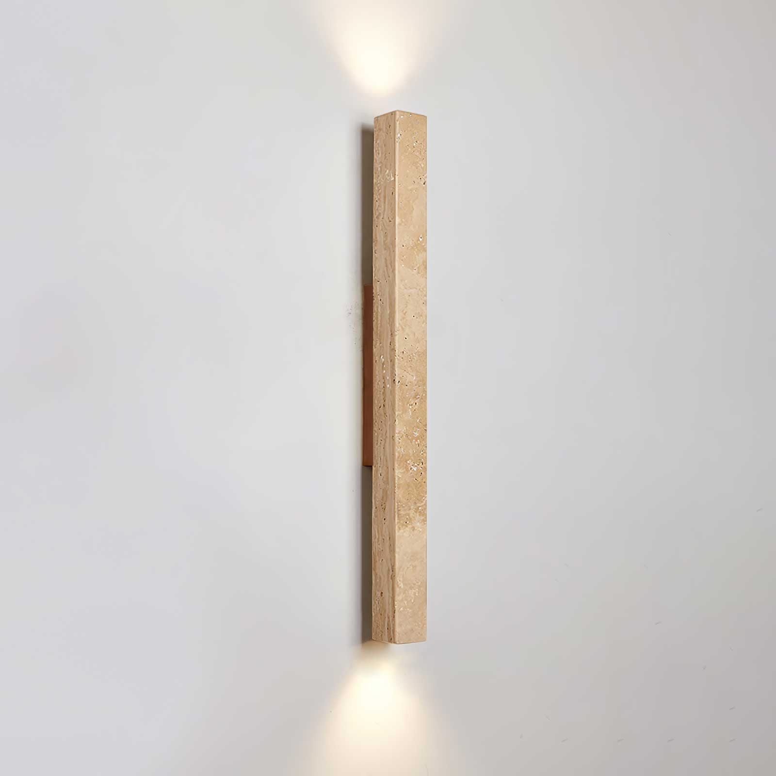 Koios - Travertine Column Wall Light
