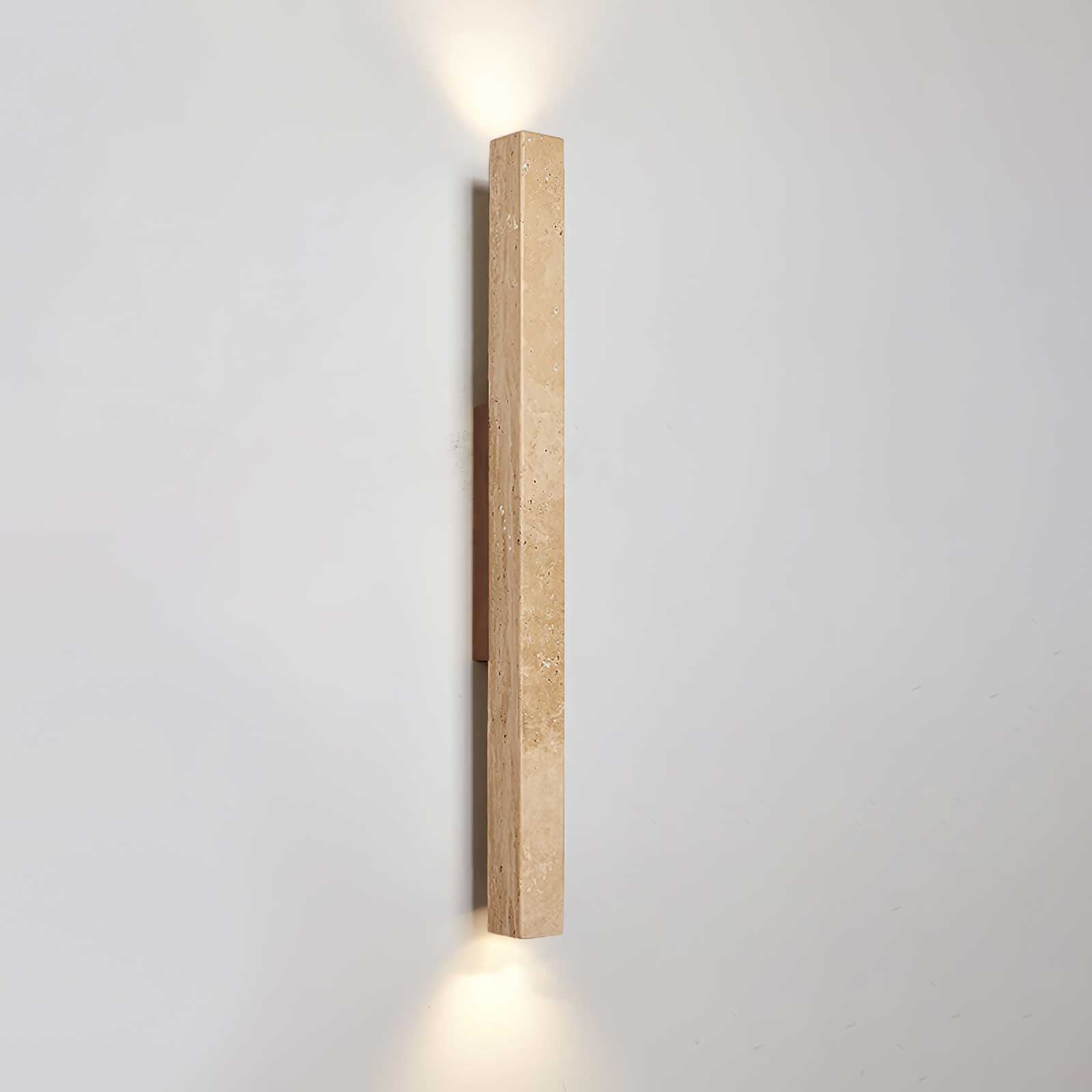 Koios - Travertine Column Wall Light
