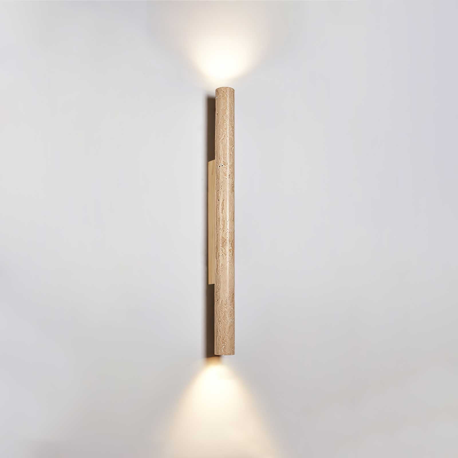 Koios - Travertine Column Wall Light