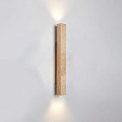 Koios - Travertine Column Wall Light