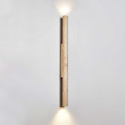 Koios - Travertine Column Wall Light