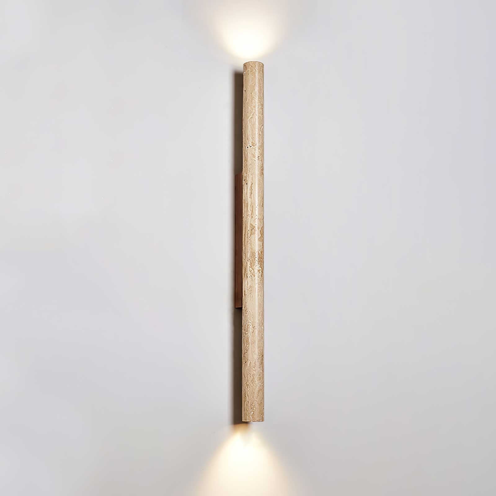 Koios - Travertine Column Wall Light