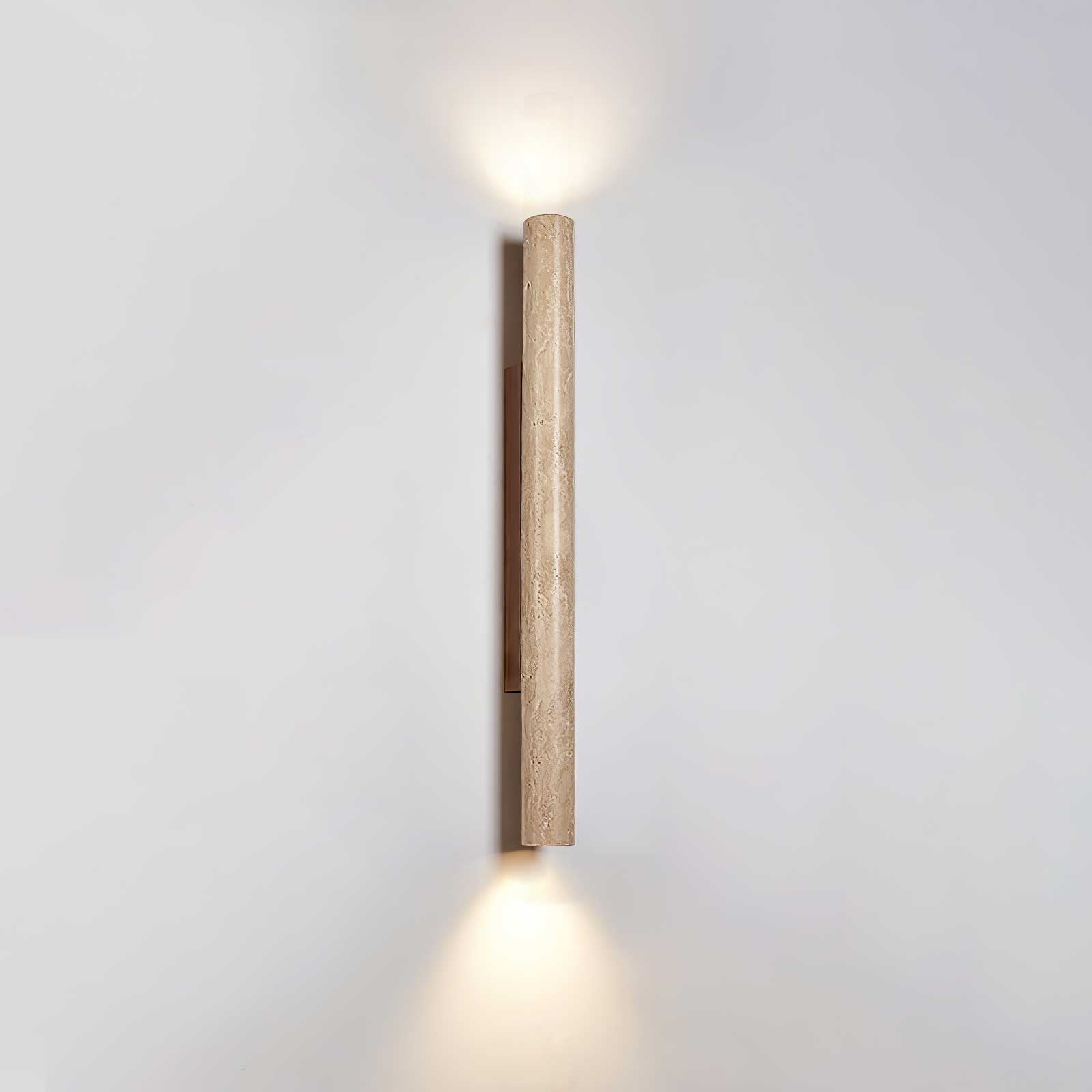 Koios - Travertine Column Wall Light