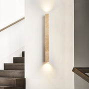 Koios - Travertine Column Wall Light