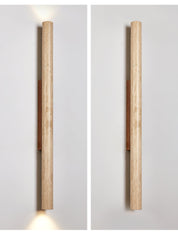 Koios - Travertine Column Wall Light