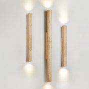 Koios - Travertine Column Wall Light
