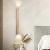 Koios - Travertine Column Wall Light