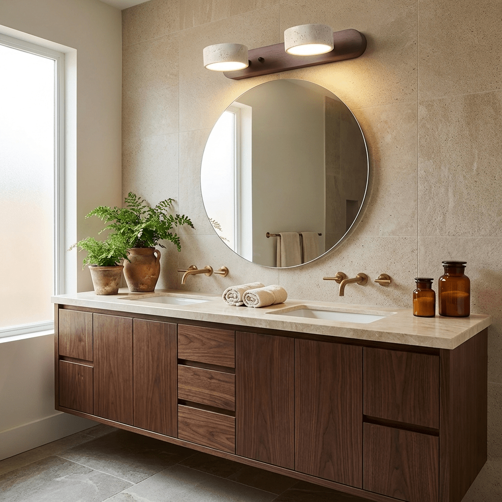 Aigle - Natural Travertine Wall Light