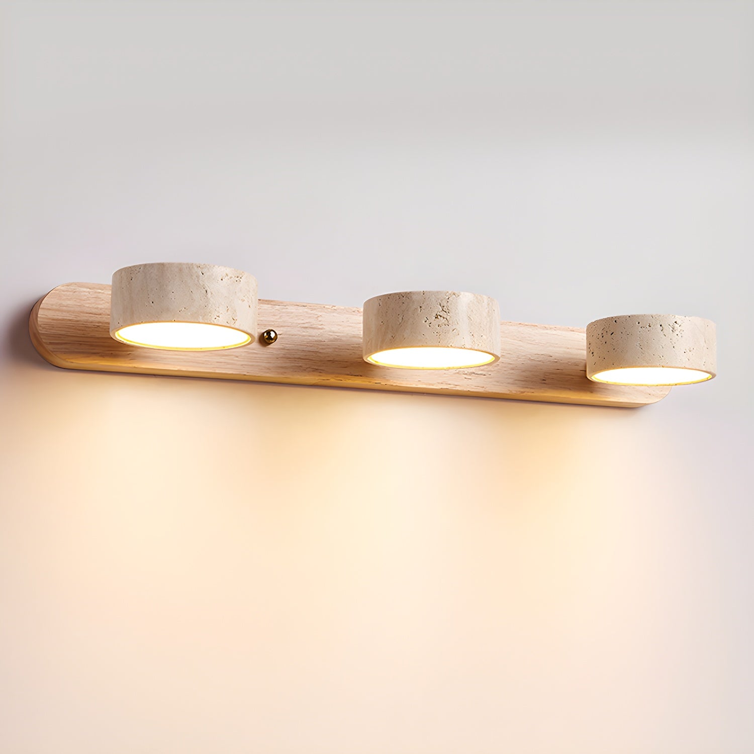 Phosphoros - Rechargeable Travertine Wall Light