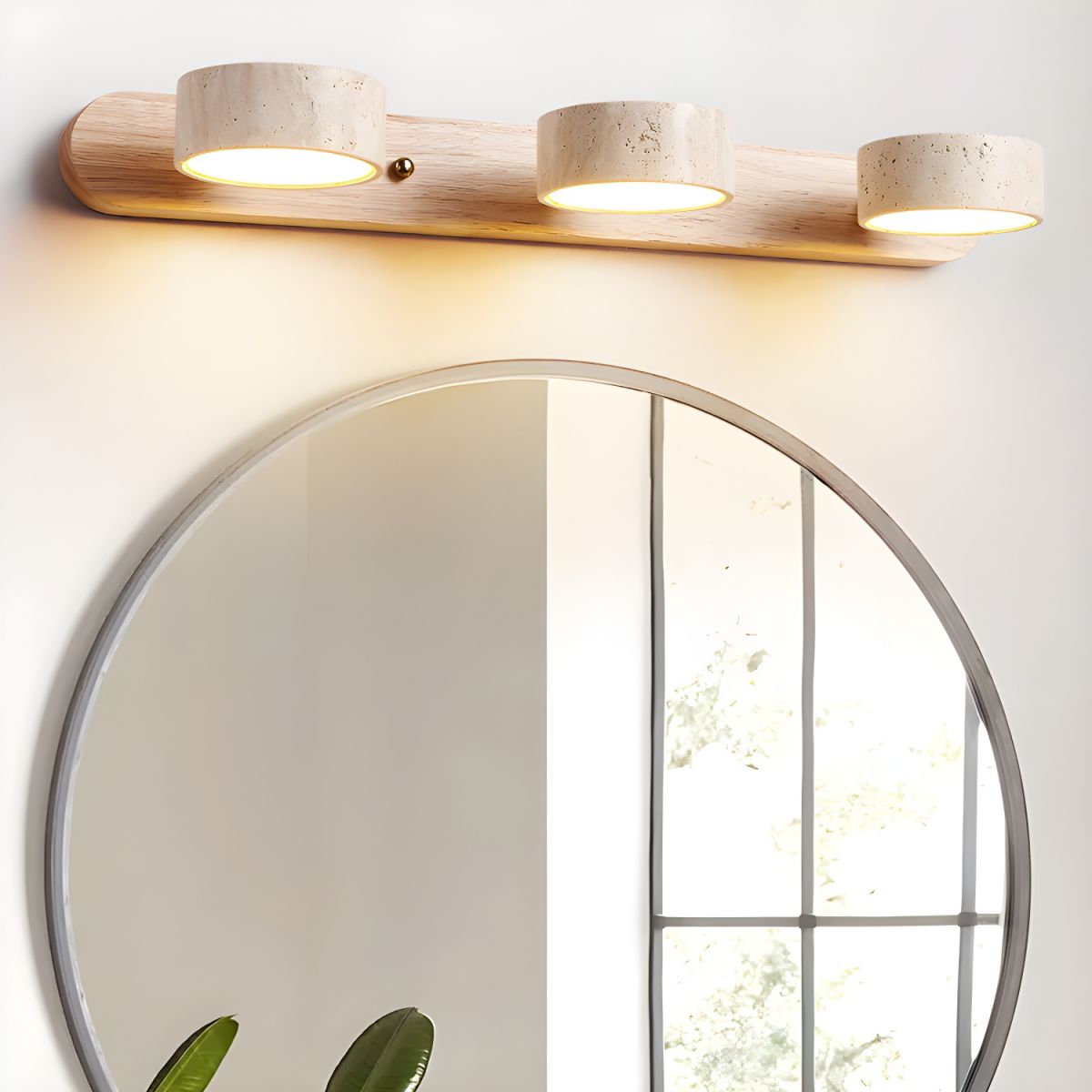 Phosphoros - Rechargeable Travertine Wall Light