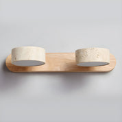 Phosphoros - Rechargeable Travertine Wall Light