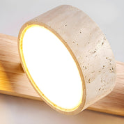Phosphoros - Rechargeable Travertine Wall Light