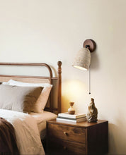 Aktaia - Travertine and Walnut Pivoting Sconce