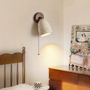 Aktaia - Travertine and Walnut Pivoting Sconce