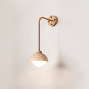 Palaimon - Travertine Swing Arm Wall Sconce