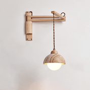 Palaimon - Travertine Swing Arm Wall Sconce