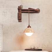 Palaimon - Travertine Swing Arm Wall Sconce