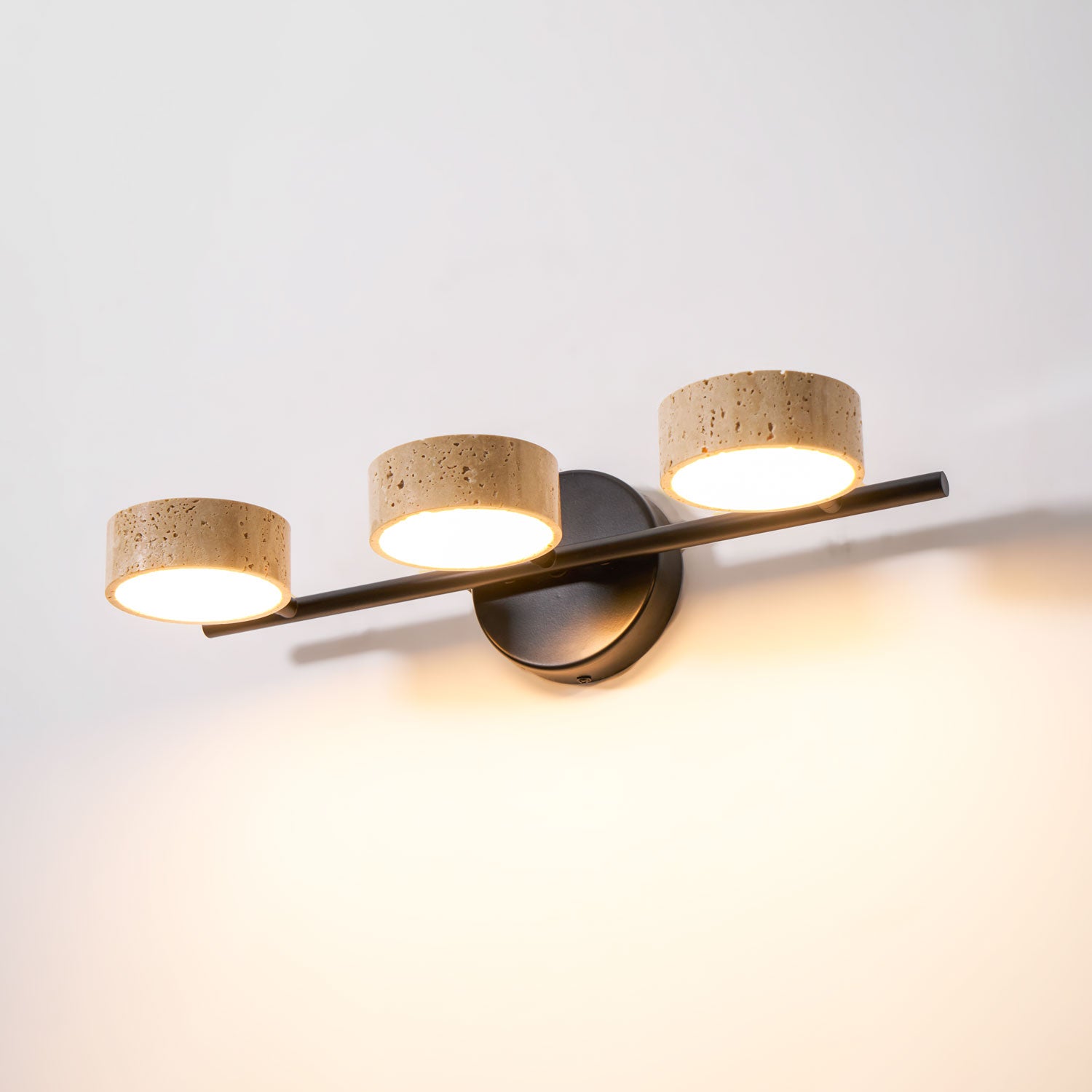 Sterope - Travertine Vanity Wall Light