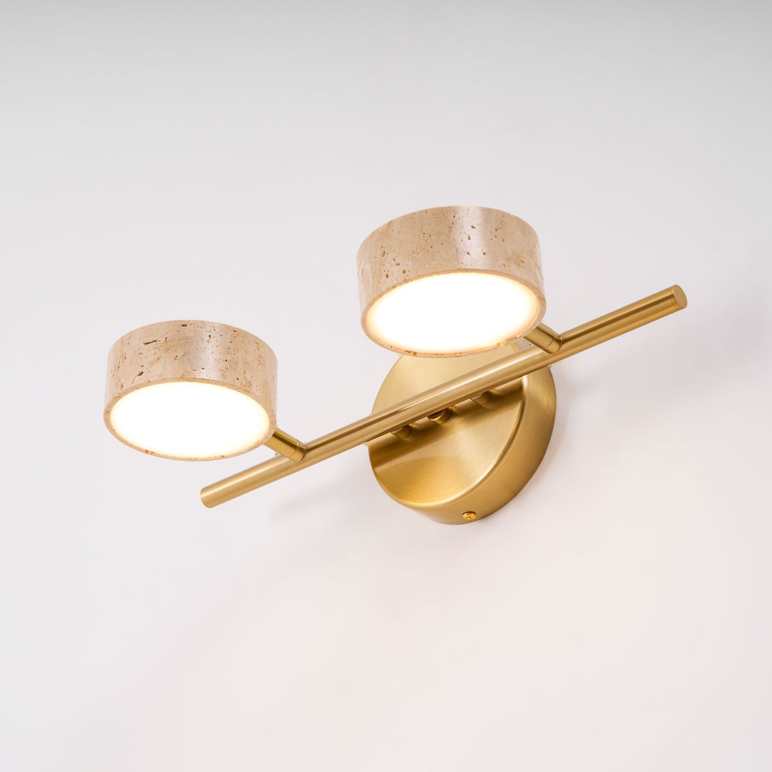 Sterope - Travertine Vanity Wall Light