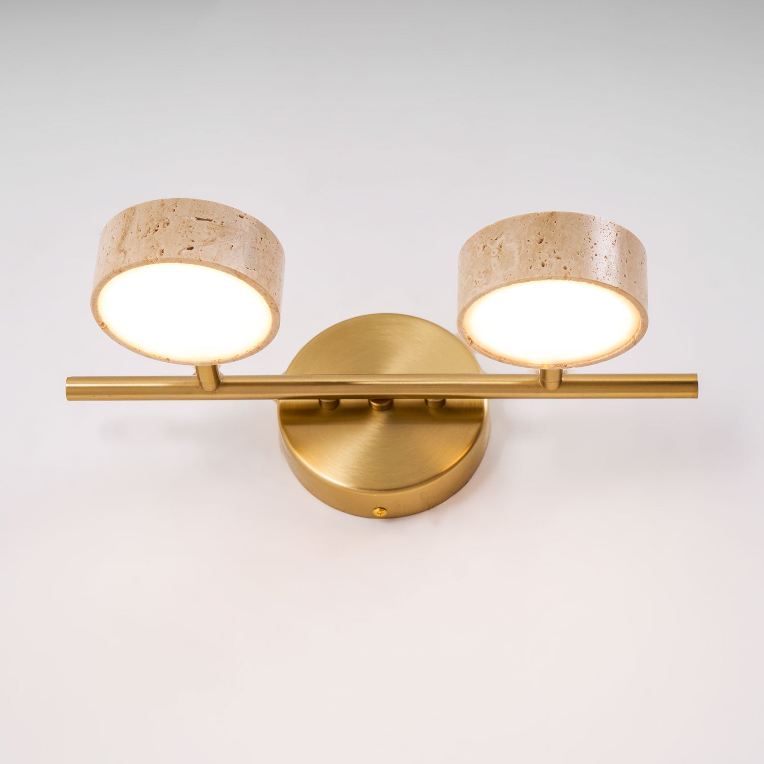 Sterope - Travertine Vanity Wall Light