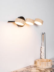 Sterope - Travertine Vanity Wall Light