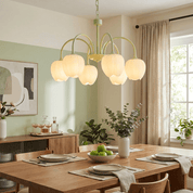 Daphne - Matcha Green Tulip Glass Chandelier